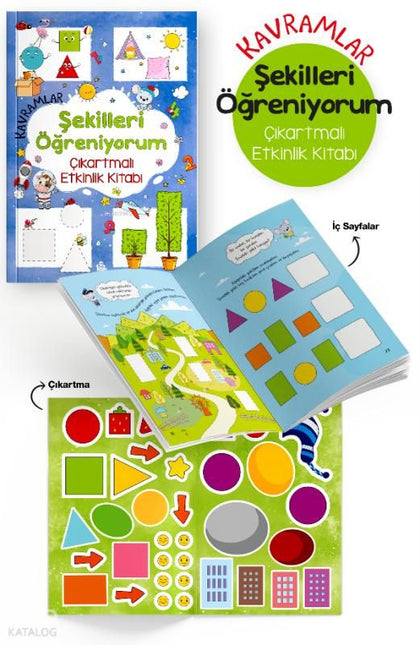 Kavramlar - Şekilleri Öğreniyorum - Bigkids Yayınları Kitap