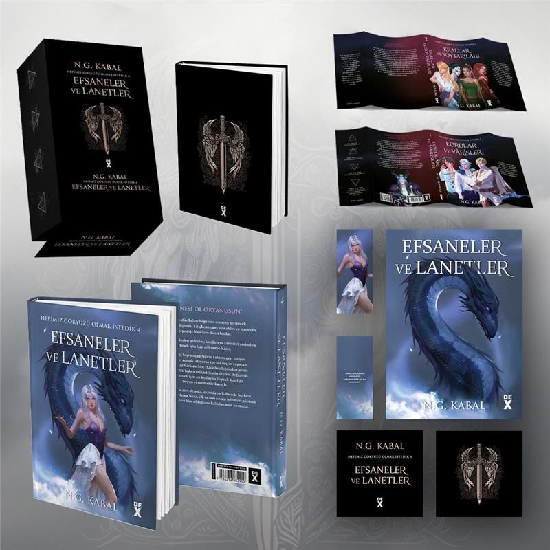 Hepimiz Gökyüzü Olmak İstedik 4 – Efsaneler ve Lanetler (Ciltli-Kutulu) - Dex Yayınevi Kitap