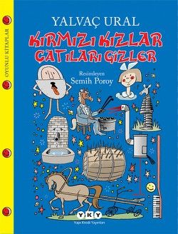 Kırmızı Kızlar Çatıları Gizler - Yalvaç Ural, Bilmece - Bulmaca Türkçe kitap kapağı