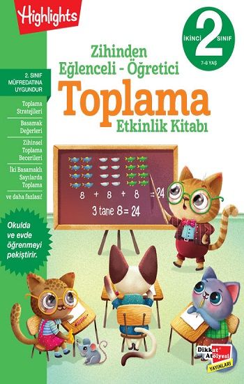 2. Sınıf Zihinden Eğlenceli - Öğretici Toplama - Dikkat Atölyesi Yayınları Kitap
