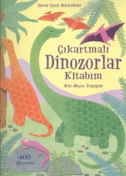 Çıkartmalı Dinozorlar Kitabım - 1001 Çiçek Kitaplar Kitap