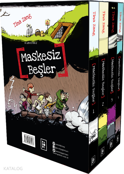 Maskesiz Beşler Serisi (4 Kitap Set Kutulu) - Parodi Yayınları Kitap