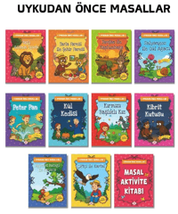 Uykudan Önce Masallar Seti (10 Kitap +1 Aktivite Takım) - Dokuz Yayınları Kitap