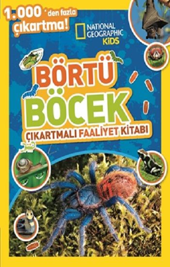National Geographic Kids Börtü Böcek Çıkartmalı Faaliyet Kitabı - Beta Kids Kitap