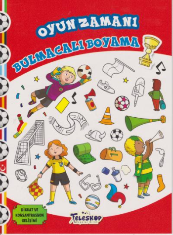Oyun Zamanı - Bulmacalı Boyama - Teleskop Popüler Bilim Kitap