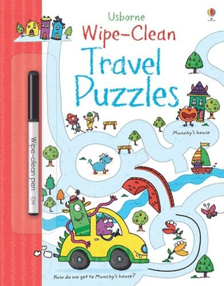 Wipe-clean Travel Puzzles - Usborne Publishing Kitap