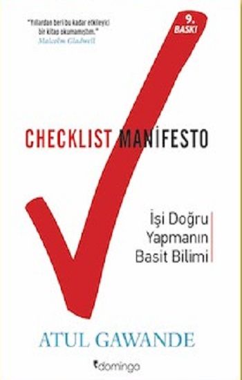Checklist Manifesto - Atul Gawande, Kişisel Gelişim Türkçe kitap kapağı
