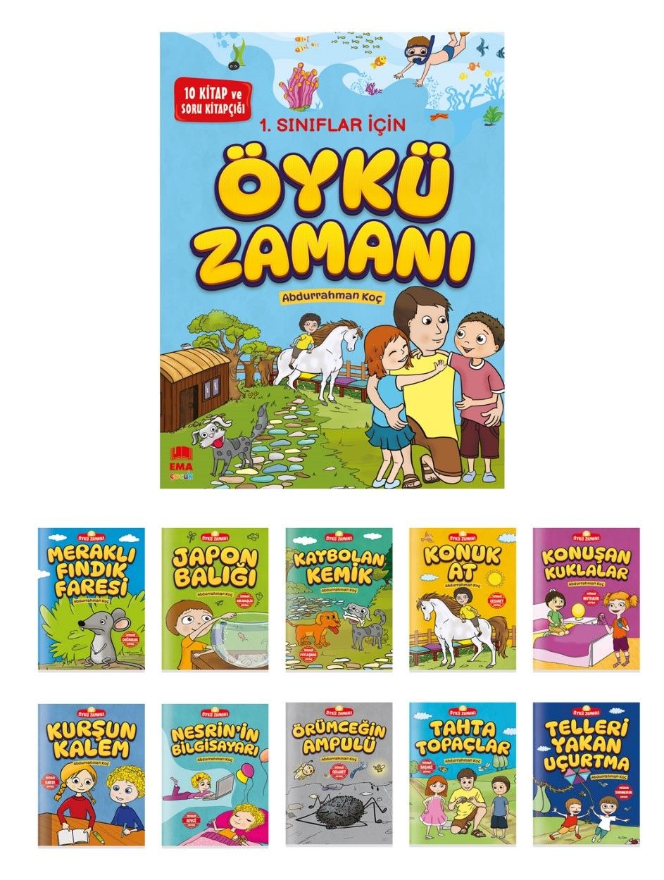 Öykü Zamanı (10 Kitap+Soru Kitapçığı) - Ema Kitap Kitap
