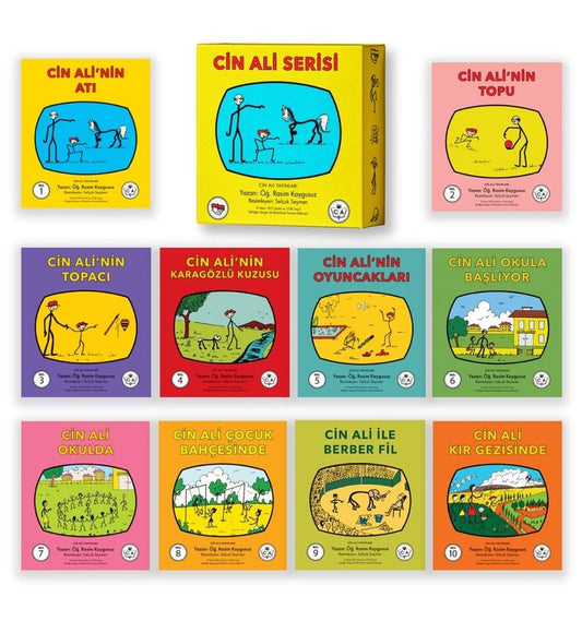 Cin Ali Kitap Seti (10 Kitap Takım) - Cin Ali Yayınları Kitap