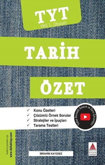TYT Tarih Özet (YKS 1. Oturum) - Delta Kültür Yayınevi Kitap