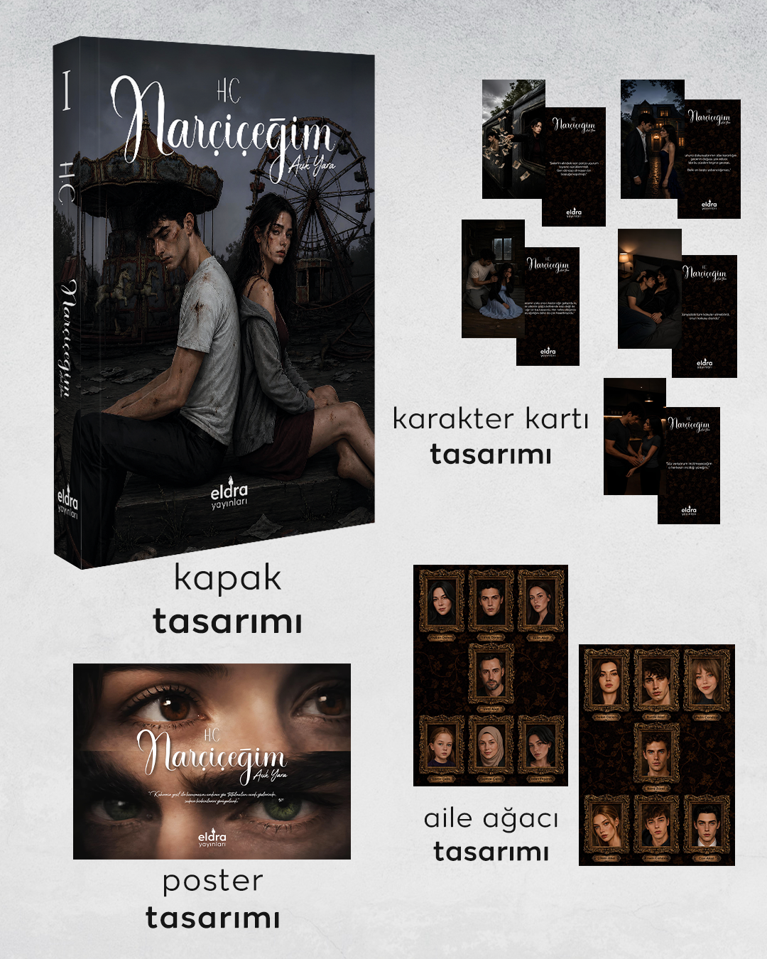 Narçiçeğim Açık Yara - Eldra Yayınları Kitap