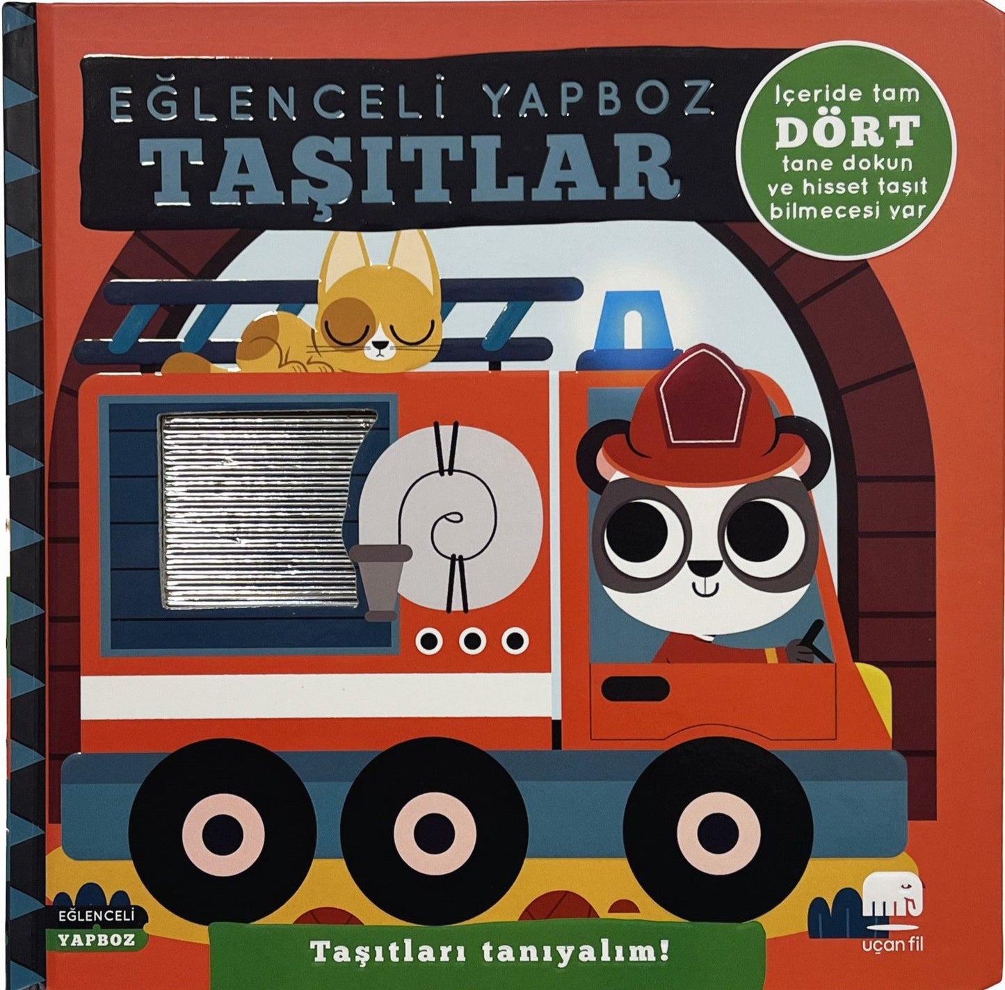 Eğlenceli Yapboz - Taşıtlar (Ciltli) - Uçan Fil Yayınları Kitap