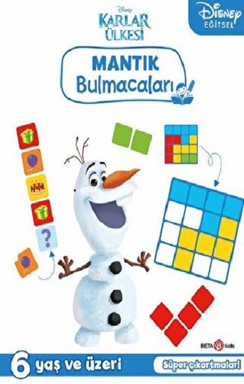 Disney Eğitsel Karlar Ülkesi Çıkartmalı Mantık Bulmacaları - Beta Kids Kitap