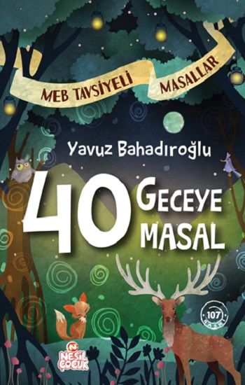 40 Geceye 40 Masal (Ciltli) Yavuz Bahadıroğlu Türkçe çocuk kitabı kapağı