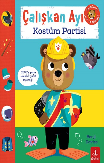 Çalışkan Ayı Kostüm Partisi (Ciltli Hareketli Kitap) - Büyülü Fener Yayınları Kitap