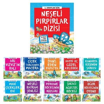 Neşeli Pırpırlar Dizisi (10 Kitap+Soru Kitapçığı) - Bıcırık Yayınları Kitap
