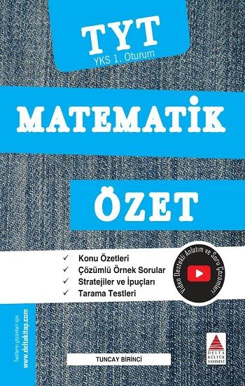TYT Matematik Özet (YKS 1. Oturum) - Delta Kültür Yayınevi Kitap