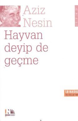 Hayvan Deyip de Geçme Aziz Nesin Türkçe kitap kapağı