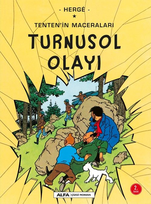 Turnusol  Olayı - Tenten'in Maceraları 18 - Alfa Yayınları Kitap