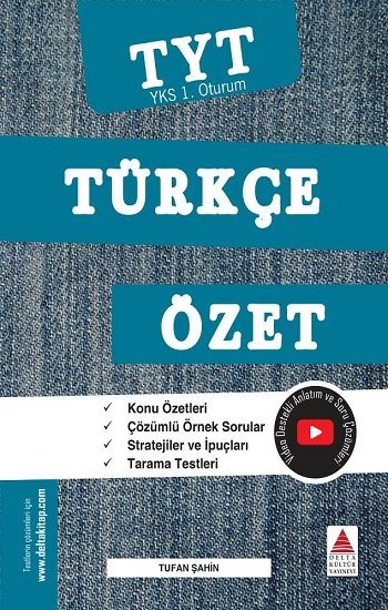 TYT Türkçe Özet (YKS 1. Oturum ) - Delta Kültür Yayınevi Kitap