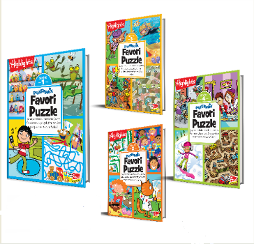 Highlights Puzzlemania Favori Puzzle 4'lü Set - Dikkat Atölyesi Yayınları Kitap