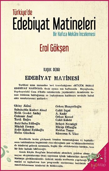 Türkiye’de Edebiyat Matineleri - h2o Kitap Kitap