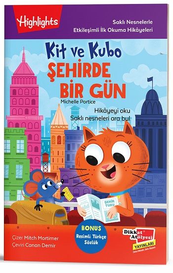 Kit ve Kubo Şehirde Bir Gün - Dikkat Atölyesi Yayınları Kitap
