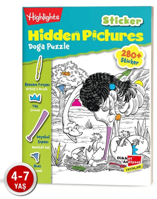Sticker Hidden Pictures Doğa Puzzle 2'li Set - Dikkat Atölyesi Yayınları Kitap
