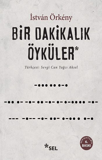 Bir Dakikalık Öyküler Istvan Örkeny Türkçe kitap kapağı