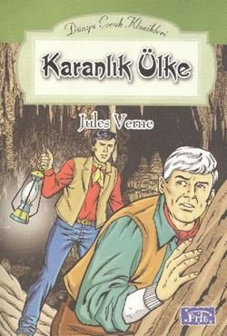 Karanlık Ülke Jules Verne Türkçe çocuk kitabı kapağı