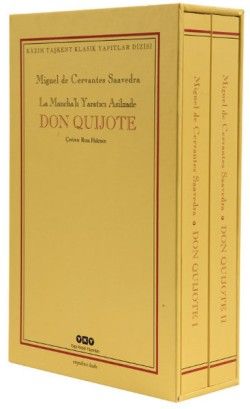 Don Quijote 2 Cilt Takım (Kutulu) - Miguel de Cervantes Saavedra, Roman Öykü Türkçe kitap kapağı