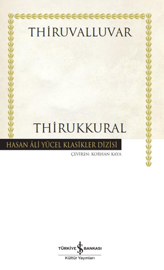 Thirukkural - İş Bankası Kültür Yayınları Kitap