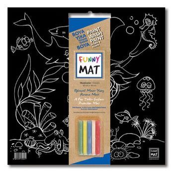 Funny Mat - Black Okyanus (Tebeşirli ) - Akademi Çocuk - Funny Mat Kitap