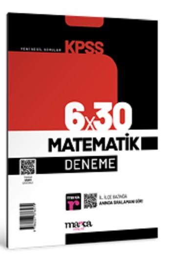 2025 KPSS Matematik 6x30 Deneme Tamamı Video Çözümlü - Marka Yayınları Kitap