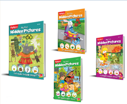 Highlights My First Hidden Pictures (Benim İlk Gizli Resimlerim) 4'lü Set - Dikkat Atölyesi Yayınları Kitap