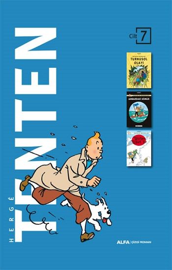 Tenten'in Maceraları Cilt 7 Üç Kitap Birarada (Ciltli-Kutulu) - Alfa Yayınları Kitap