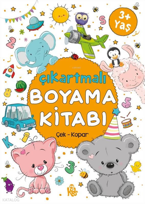 Çıkartmalı Boyama Kitabı 3 Yaş+ - Bigkids Yayınları Kitap