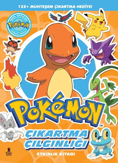 Pokemon - Charmander Çıkartma Çılgınlığı Etkinlik Kitabı - Doğan Çocuk Kitap