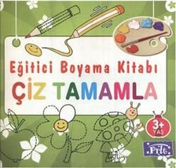 Eğitici Boyama Kitabı - Çiz Tamamla Türkçe çocuk kitabı kapağı