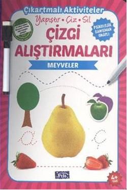 Çizgi Alıştırmaları - Meyveler - Parıltı Yayınları Kitap