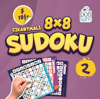 8x8 Çıkartmalı Sudoku 2 - Pötikare Yayıncılık Kitap