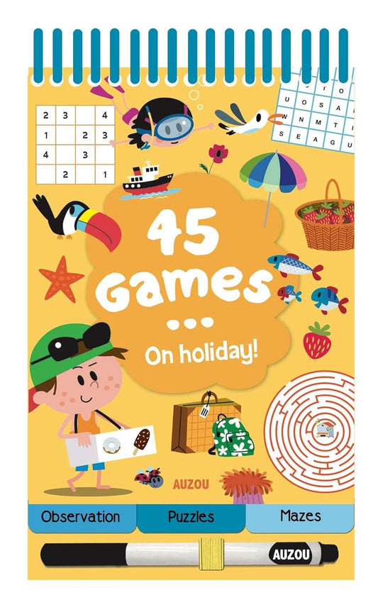 45 Games... on Holidays! - Auzou Publishing Kitap