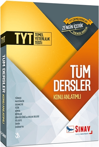 TYT Tüm Dersler Konu Anlatımlı - Sınav Yayınları Kitap