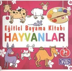 Eğitici Boyama Kitabı - Hayvanlar Türkçe çocuk kitabı kapağı