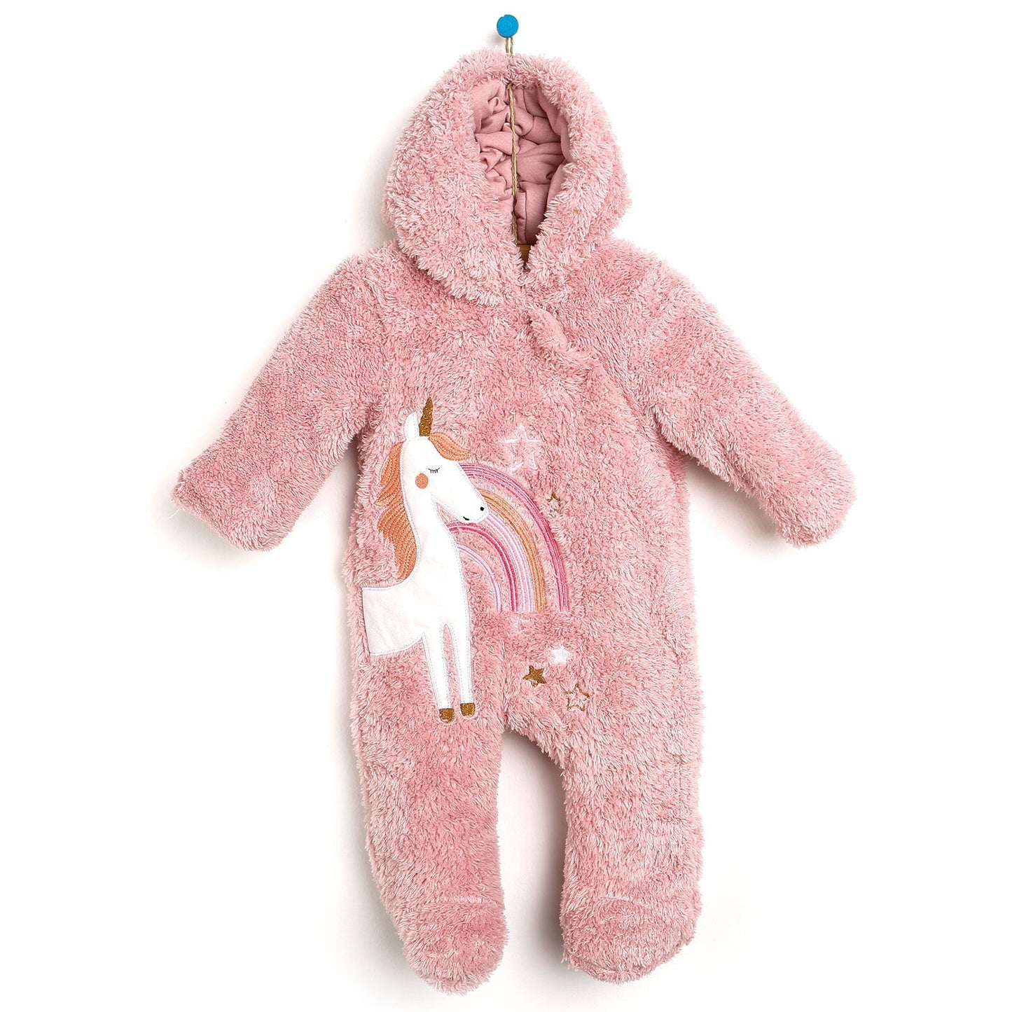 Verscon Welsoft Footed Jumpsuit - Pink - mezetto ebebek ebebek