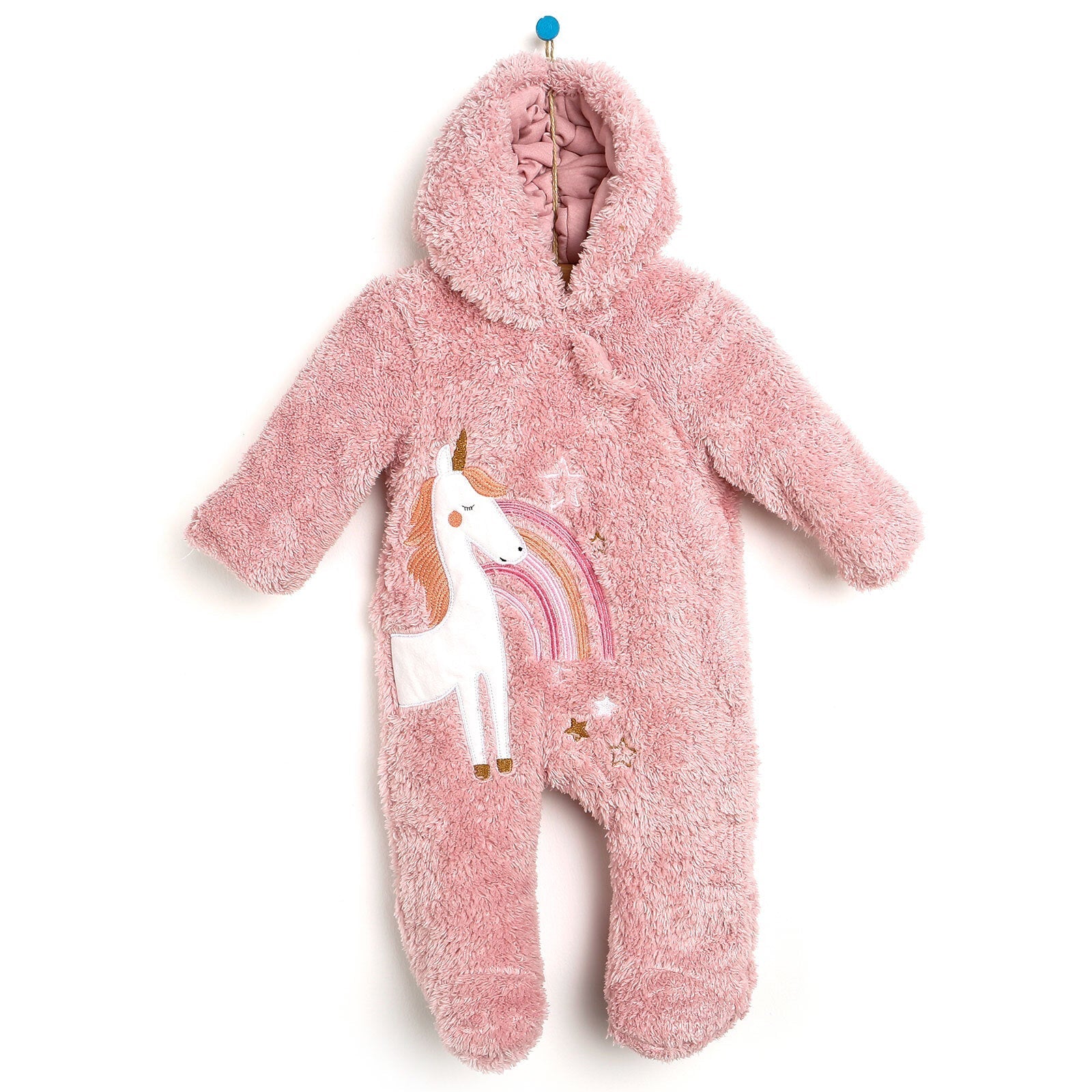 Verscon Welsoft Footed Jumpsuit - Pink - mezetto ebebek ebebek