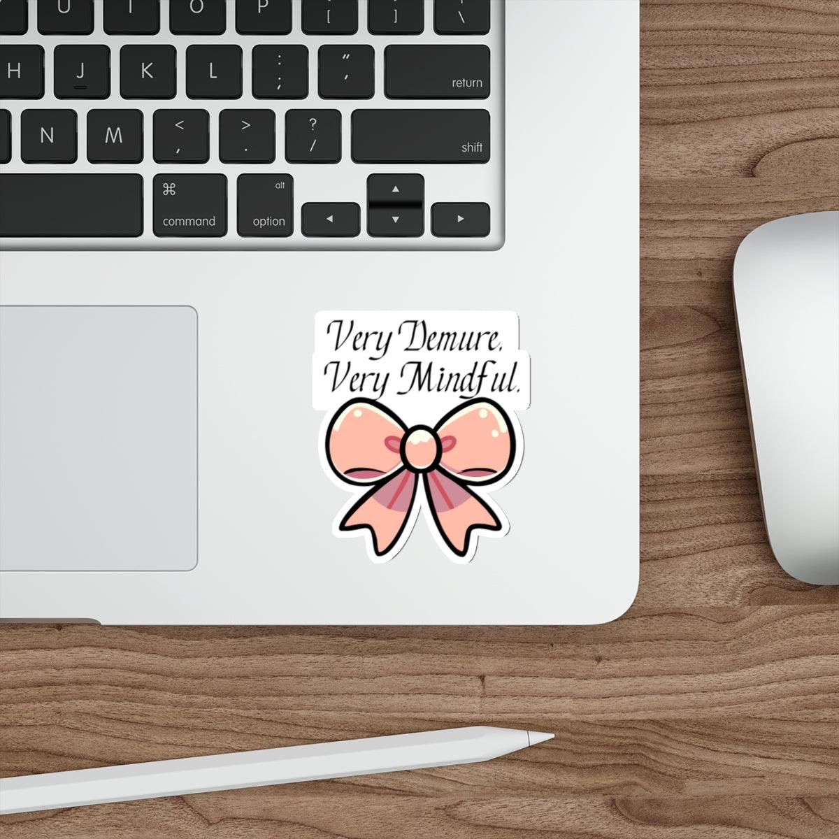 Very Demure, Very Mindful Waterproof Sticker - mezetto KEOLIX KEOLIX