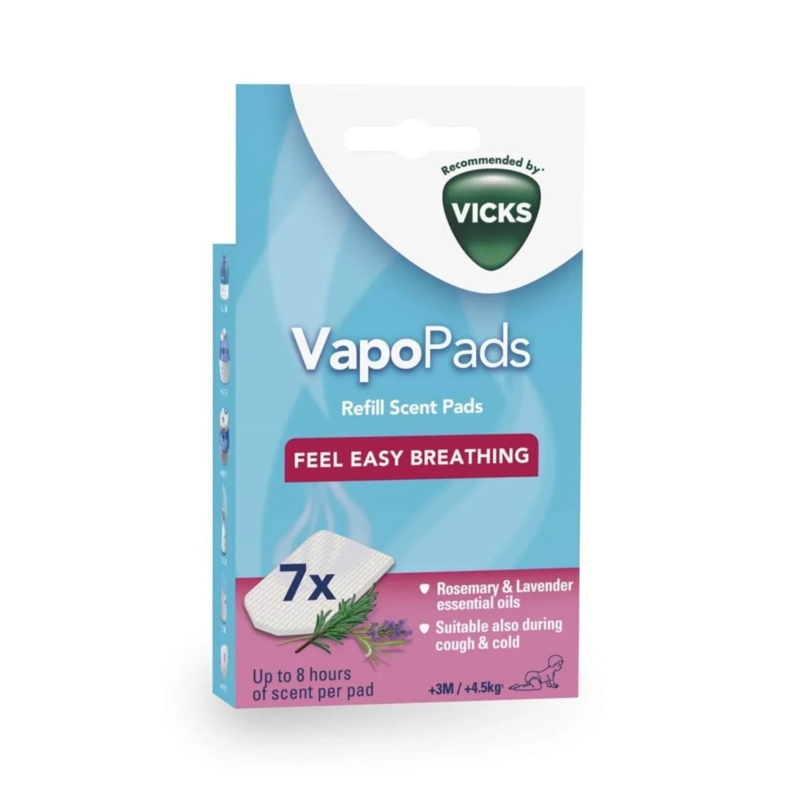 Vicks Rsmry & Lvndr Scent Pads - mezetto ebebek ebebek
