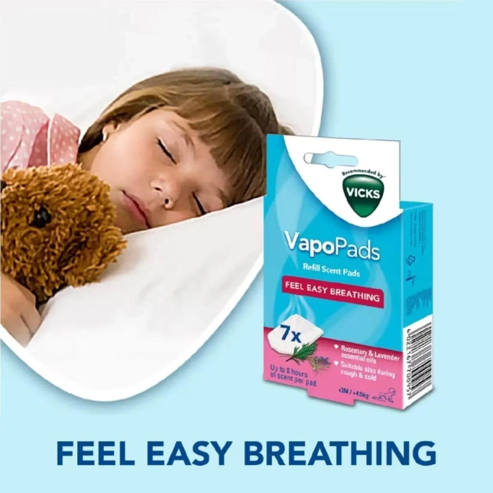 Vicks Rsmry & Lvndr Scent Pads - mezetto ebebek ebebek
