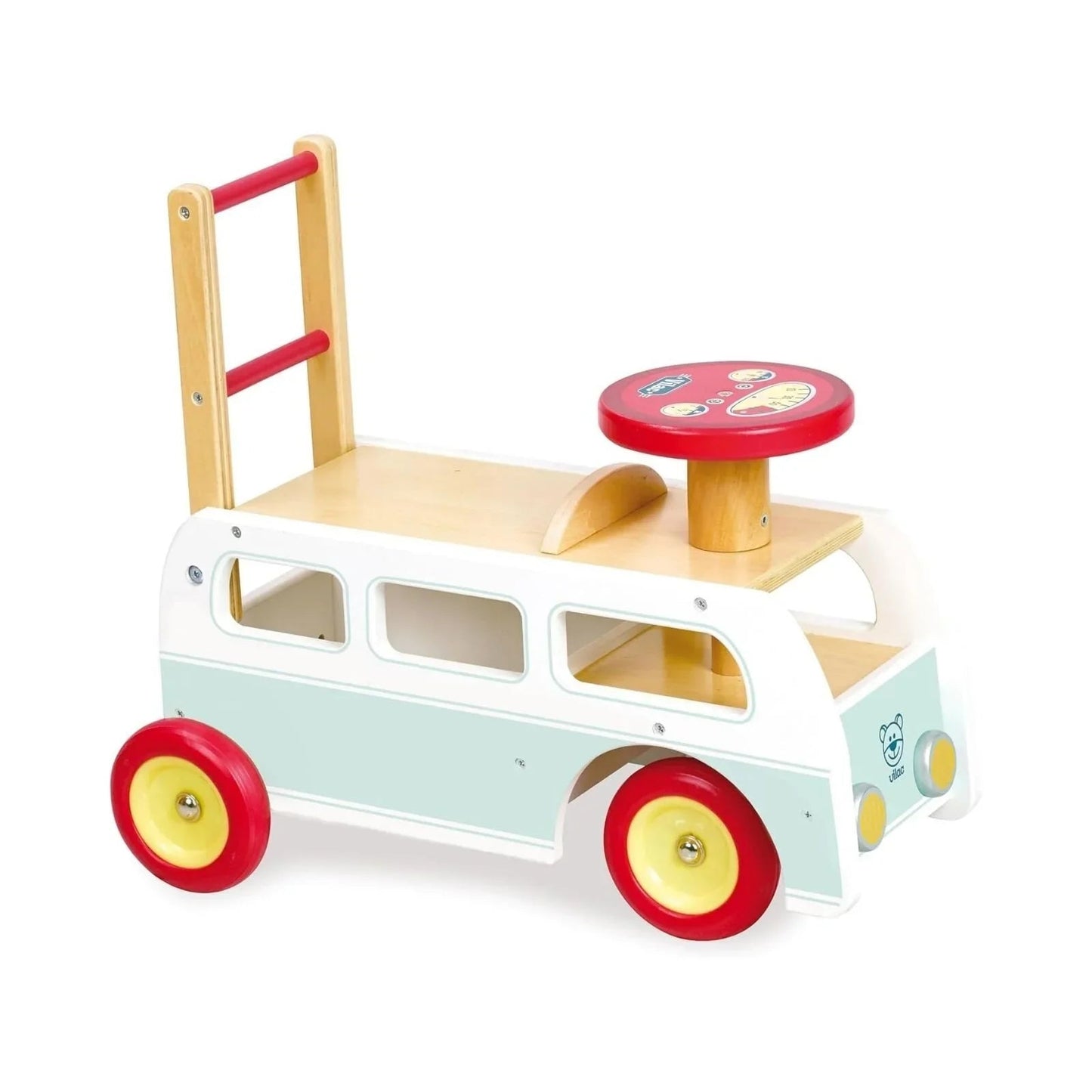 Vilac 2 - in - 1 Retro Wooden Camper Van - mezetto ebebek ebebek